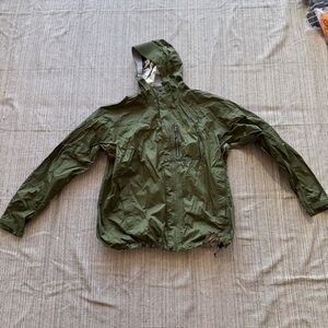 MOUNTAIN HARDWEAR Men's Rain Jacket Size XXL In Green